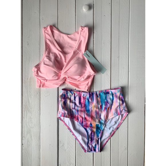 Other - NWT High Waisted Bathing Suit - Knot Top - Size 4